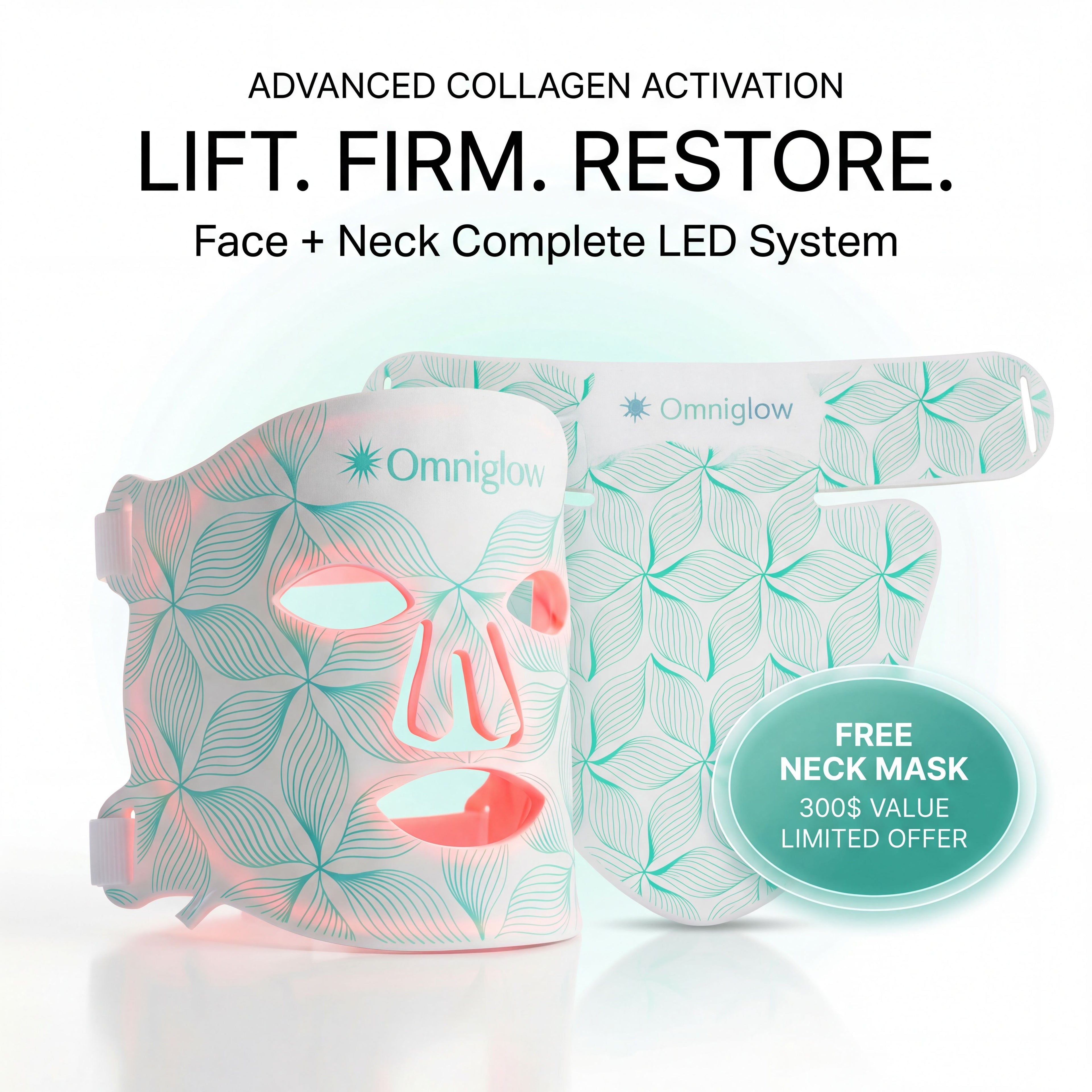 OMNIGLOW™ Contour LED Therapy Mask